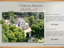 Tablet Screenshot of chateau-simone.fr